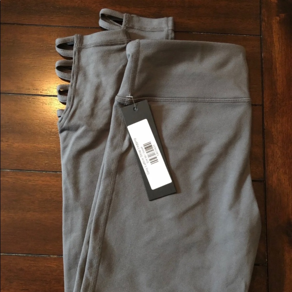 Gray Mono B Lattice Leggings